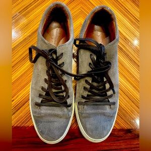 John Varvatos Gray suede shoes 10.5